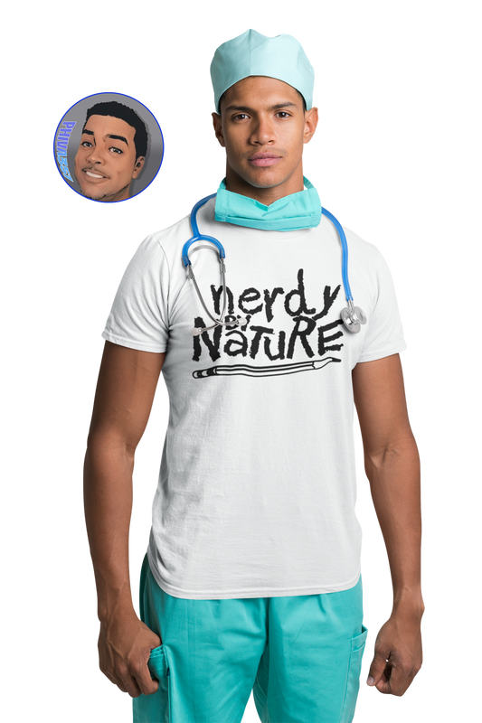 Nerdy By Nature - Men's Lightweight Fashion Tee